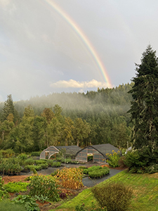 Rainbow over Doak Creek Native Plant Nursery Eugene, Oregon